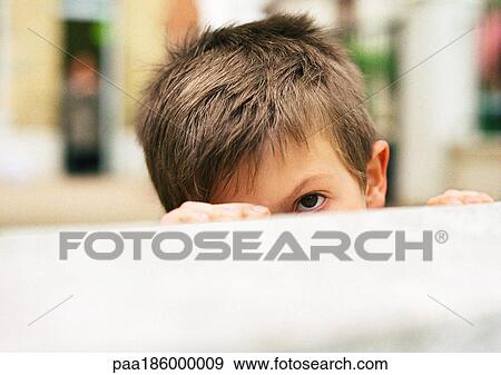 Upper part of child's head, lower part hidden View Large Photo Image Stock Photo - Upper part of child's head, lower part hidden. Fotosearch