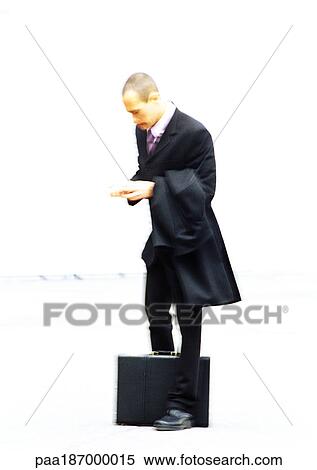 Businessman with briefcase View Large Photo Image Stock Photography - Businessman with briefcase. Fotosearch