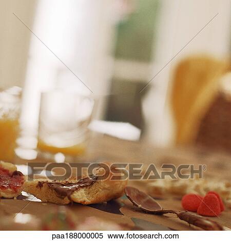 Messy table with leftover breakfast. View Large Photo Image Stock Photography - Messy table with leftover breakfast.. Fotosearch