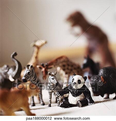 Plastic toy animal figurines View Large Photo Image Stock Image - Plastic toy animal figurines. Fotosearch