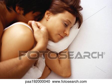 Man and woman in bed View Large Photo Image Stock Image - Man and woman in bed. Fotosearch