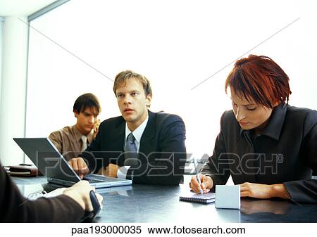 Business people working together at table. View Large Photo Image Stock Photography - Business people working together at table.. Fotosearch