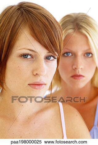 Women's faces, portrait. View Large Photo Image Stock Photography - Women's faces, portrait.. Fotosearch