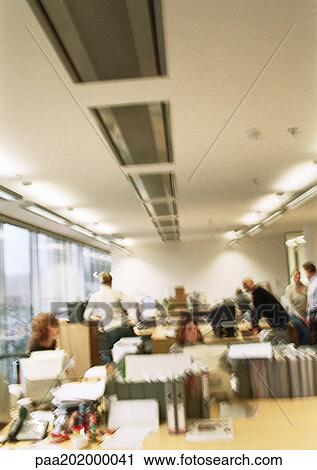 Stock Image - People working in office. Fotosearch