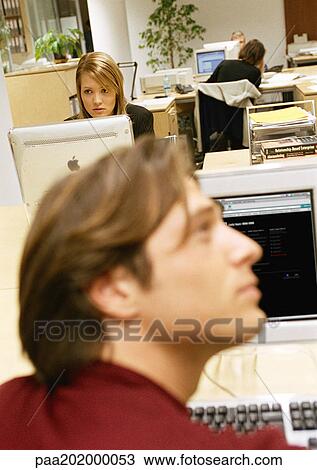 People working in office View Large Photo Image Stock Image - People working in office. Fotosearch