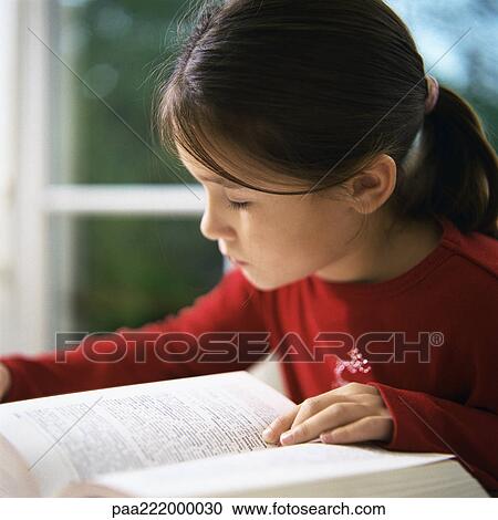 Girl reading book View Large Photo Image Stock Image - Girl reading book. Fotosearch