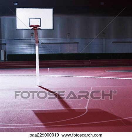 Basketball court, night. View Large Photo Image Stock Photo - Basketball court, night.. Fotosearch