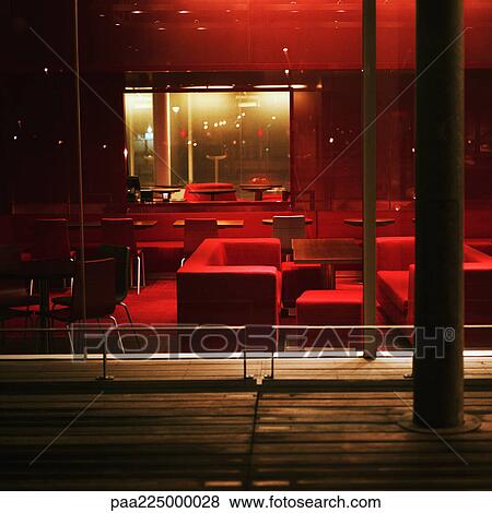 Stock Photo - Empty bar at night. Fotosearch