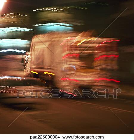 Late night traffic, long exposure. View Large Photo Image Picture - Late night traffic, long exposure.. Fotosearch