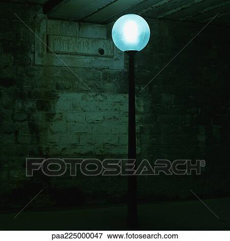 Street light, night View Large Photo Image Stock Photo - Street light, night. Fotosearch