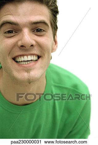 Man smiling at camera, portrait. View Large Photo Image Stock Image - Man smiling at camera, portrait.. Fotosearch