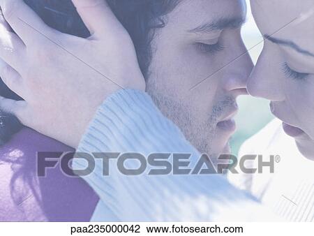 Man and woman about to kiss, close up View Large Photo Image Stock Image - Man and woman about to kiss, close up. Fotosearch