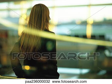 Businesswoman standing, rear view View Large Photo Image Stock Image - Businesswoman standing, rear view. Fotosearch