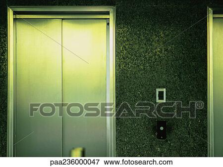 Elevator doors. View Large Photo Image Stock Photo - Elevator doors.. Fotosearch