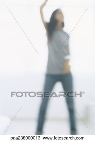 Silhouette of young woman, blurred View Large Photo Image Stock Image - Silhouette of young woman, blurred. Fotosearch