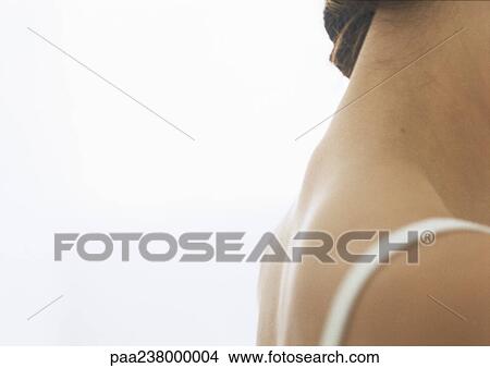 Woman's neck and shoulder, close-up View Large Photo Image Picture - Woman's neck and shoulder, close-up. Fotosearch