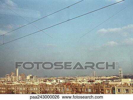 Rooftops, elevated view View Large Photo Image Stock Photograph - Rooftops, elevated view. Fotosearch