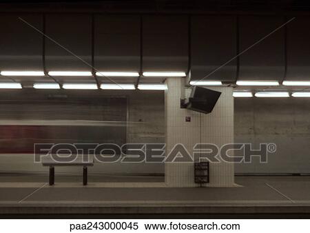 Subway platform View Large Photo Image Stock Photography - Subway platform. Fotosearch
