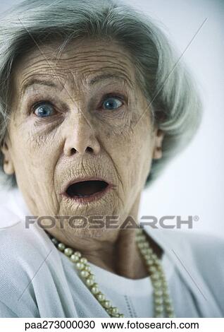 Senior woman, portrait View Large Photo Image Stock Image - Senior woman, portrait. Fotosearch