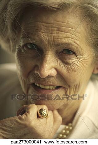 Senior woman, portrait View Large Photo Image Stock Image - Senior woman, portrait. Fotosearch