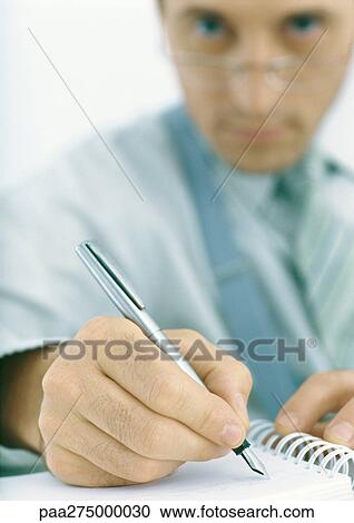 Man writing with fountain pen View Large Photo Image Stock Image - Man writing with fountain pen. Fotosearch