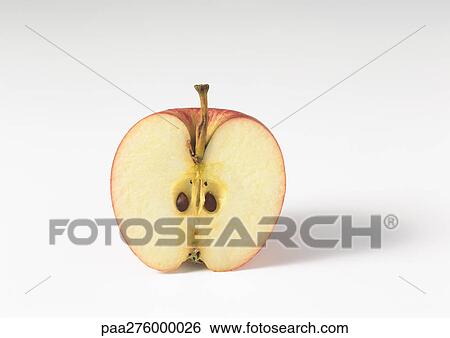 Apple half View Large Photo Image Stock Photograph - Apple half. Fotosearch