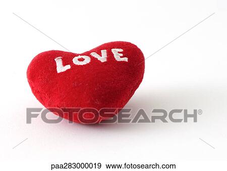 Heart cushion View Large Photo Image Stock Photo - Heart cushion. Fotosearch