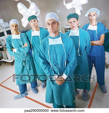 Surgical team, portrait View Large Photo Image Stock Image - Surgical team, portrait. Fotosearch