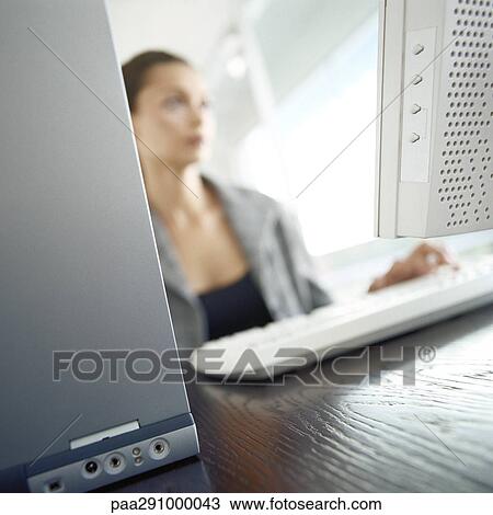 Businesswoman in office View Large Photo Image Stock Image - Businesswoman in office. Fotosearch