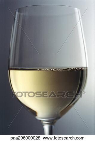 Stock Photo - Glass of white wine. Fotosearch