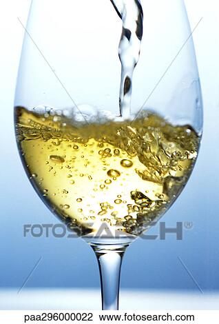 Stock Image - White wine. Fotosearch