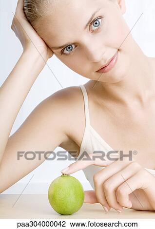 Woman with lime View Large Photo Image Stock Image - Woman with lime. Fotosearch