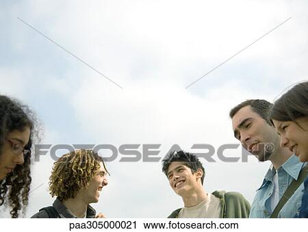 Group of students outside View Large Photo Image Stock Image - Group of students outside. Fotosearch