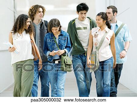 Students walking through corridor View Large Photo Image Stock Image - Students walking through corridor. Fotosearch