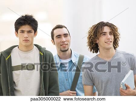 Three students, waist up View Large Photo Image Stock Image - Three students, waist up. Fotosearch