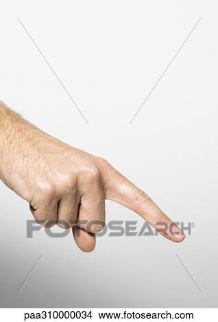 Picture - Pointing finger. Fotosearch