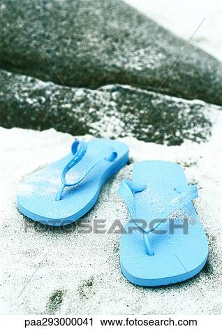 Flipflops on beach View Large Photo Image Stock Image - Flipflops on beach. Fotosearch