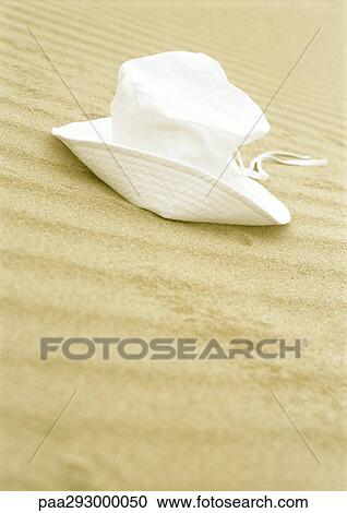 Sunhat on beach View Large Photo Image Stock Image - Sunhat on beach. Fotosearch