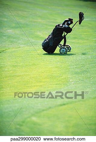 Golf bag on green View Large Photo Image Stock Image - Golf bag on green. Fotosearch