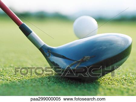 Golf club and ball, close-up View Large Photo Image Stock Photography - Golf club and ball, close-up. Fotosearch