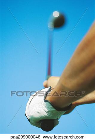 Golfer swinging, close-up View Large Photo Image Stock Photograph - Golfer swinging, close-up. Fotosearch