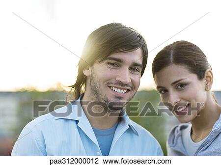 Young couple, portrait View Large Photo Image Stock Image - Young couple, portrait. Fotosearch