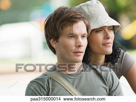 Picture - Young couple, portrait. Fotosearch