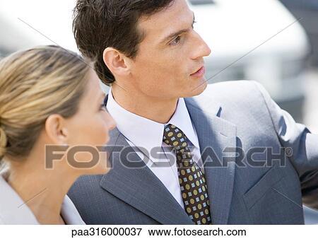Businessman and woman View Large Photo Image Stock Photo - Businessman and woman. Fotosearch