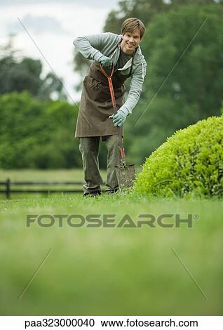 Young man digging in yard View Large Photo Image Stock Image - Young man digging in yard. Fotosearch