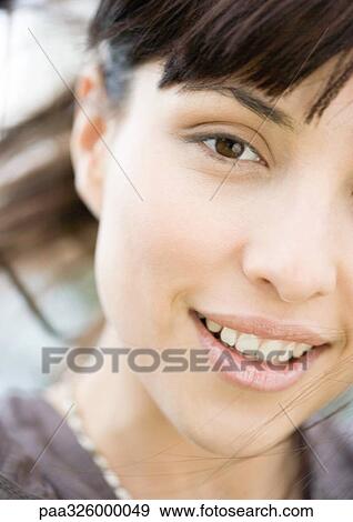 Woman's face, cropped View Large Photo Image Stock Photo - Woman's face, cropped. Fotosearch