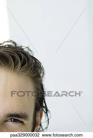 Man with wet hair, cropped View Large Photo Image Stock Image - Man with wet hair, cropped. Fotosearch