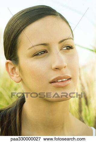 Stock Photo - Woman's face. Fotosearch