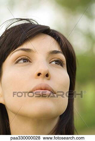 Woman's face View Large Photo Image Stock Photo - Woman's face. Fotosearch