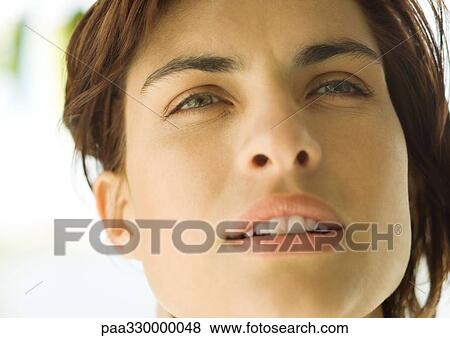 Woman's face View Large Photo Image Stock Photo - Woman's face. Fotosearch